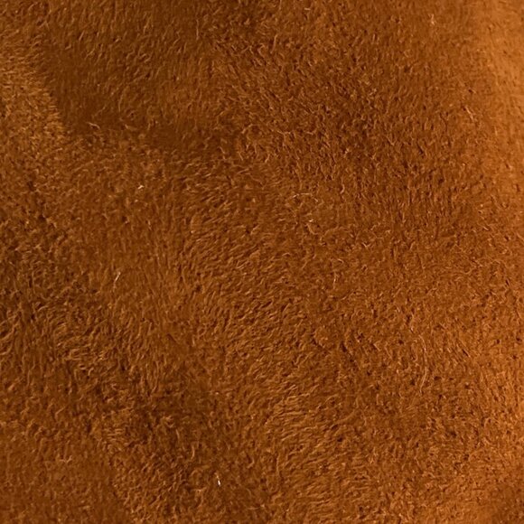 Liz Roberts Vintage 1970s Leather Coverall Jumpsuit Size M Brown Western Utility - Picture 13 of 16